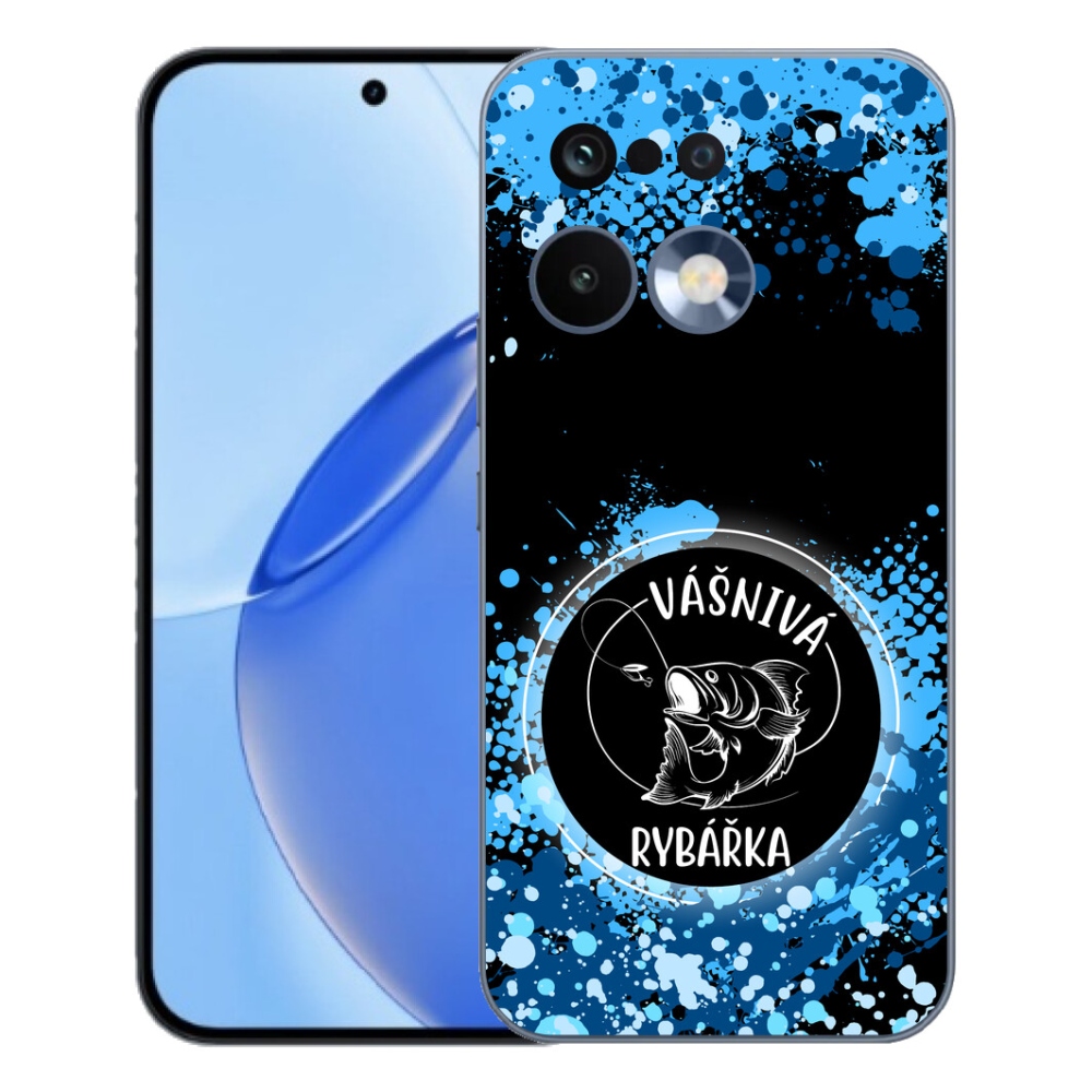 Gelový kryt mmCase na Realme 16 Pro - vášnivá rybářka černé pozadí
