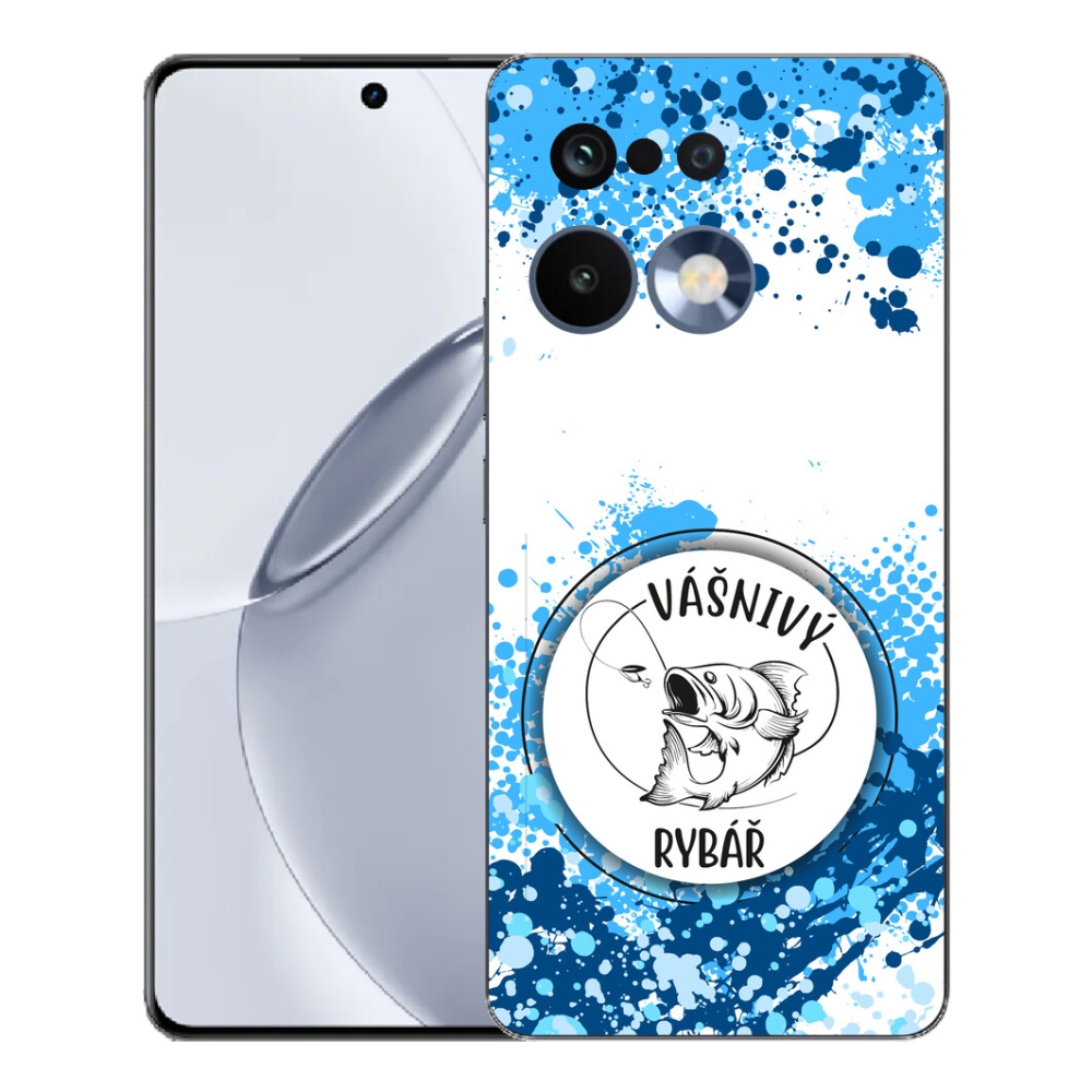 Gelový kryt mmCase na Realme 16 Pro+ - vášnivý rybář bílé pozadí