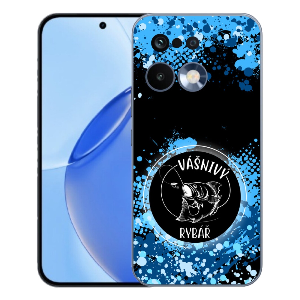 Gelový kryt mmCase na Realme 16 Pro - vášnivý rybář černé pozadí