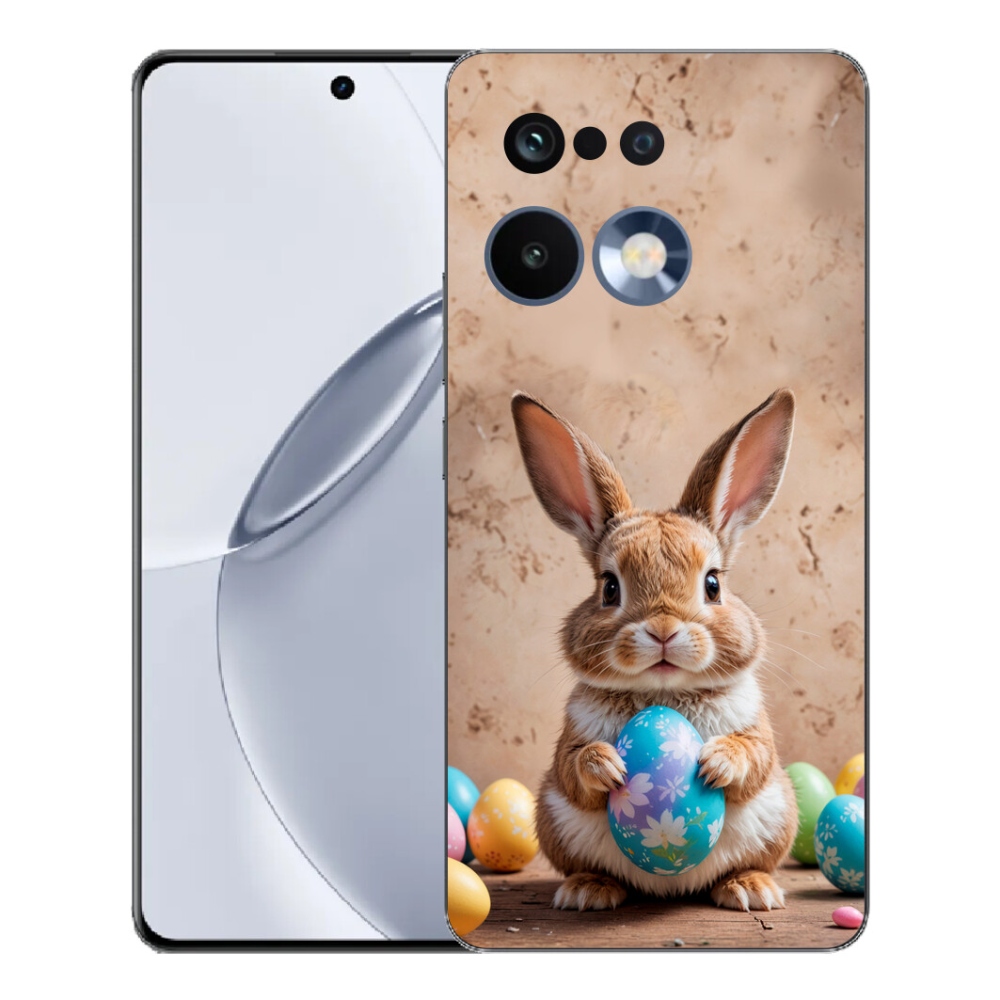 Gelový kryt mmCase na Realme 16 Pro+ - velikonoční králíček