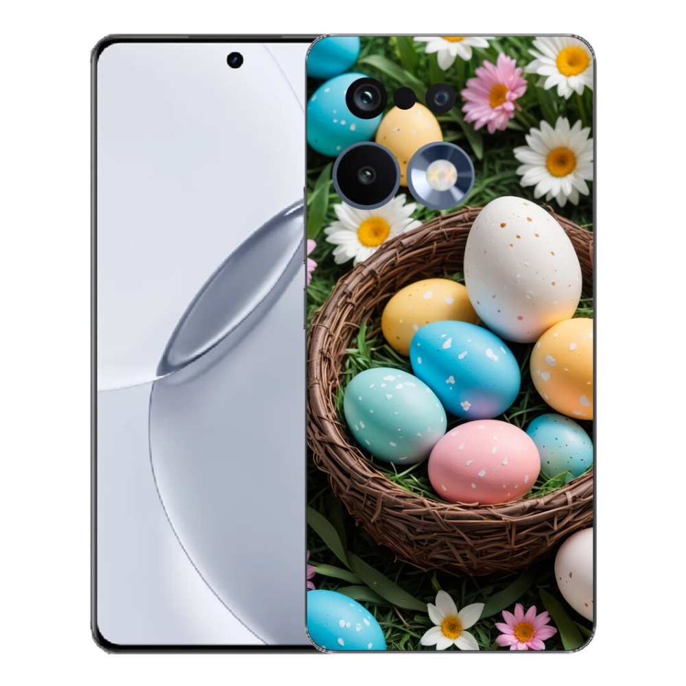 Gelový kryt mmCase na Realme 16 Pro+ - velikonoční vajíčka 2