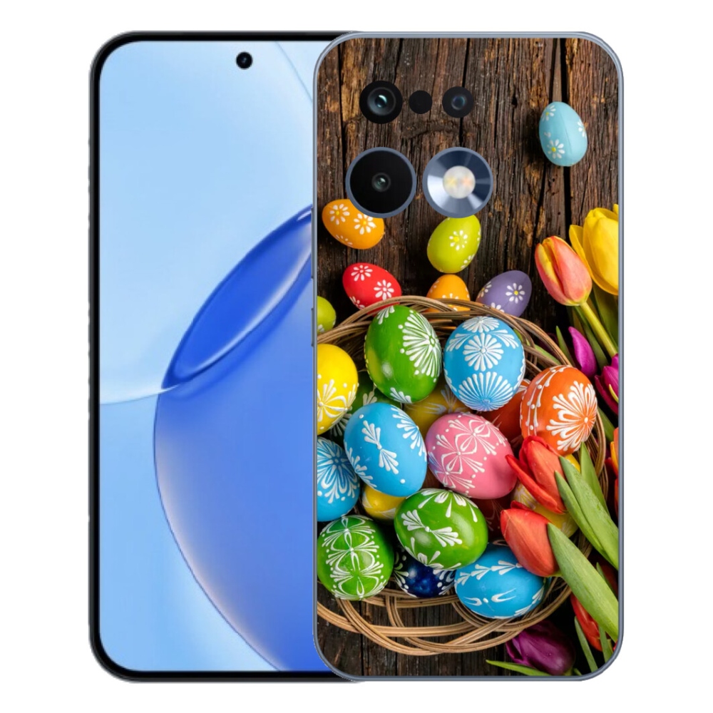 Gelový kryt mmCase na Realme 16 Pro - velikonoční vajíčka