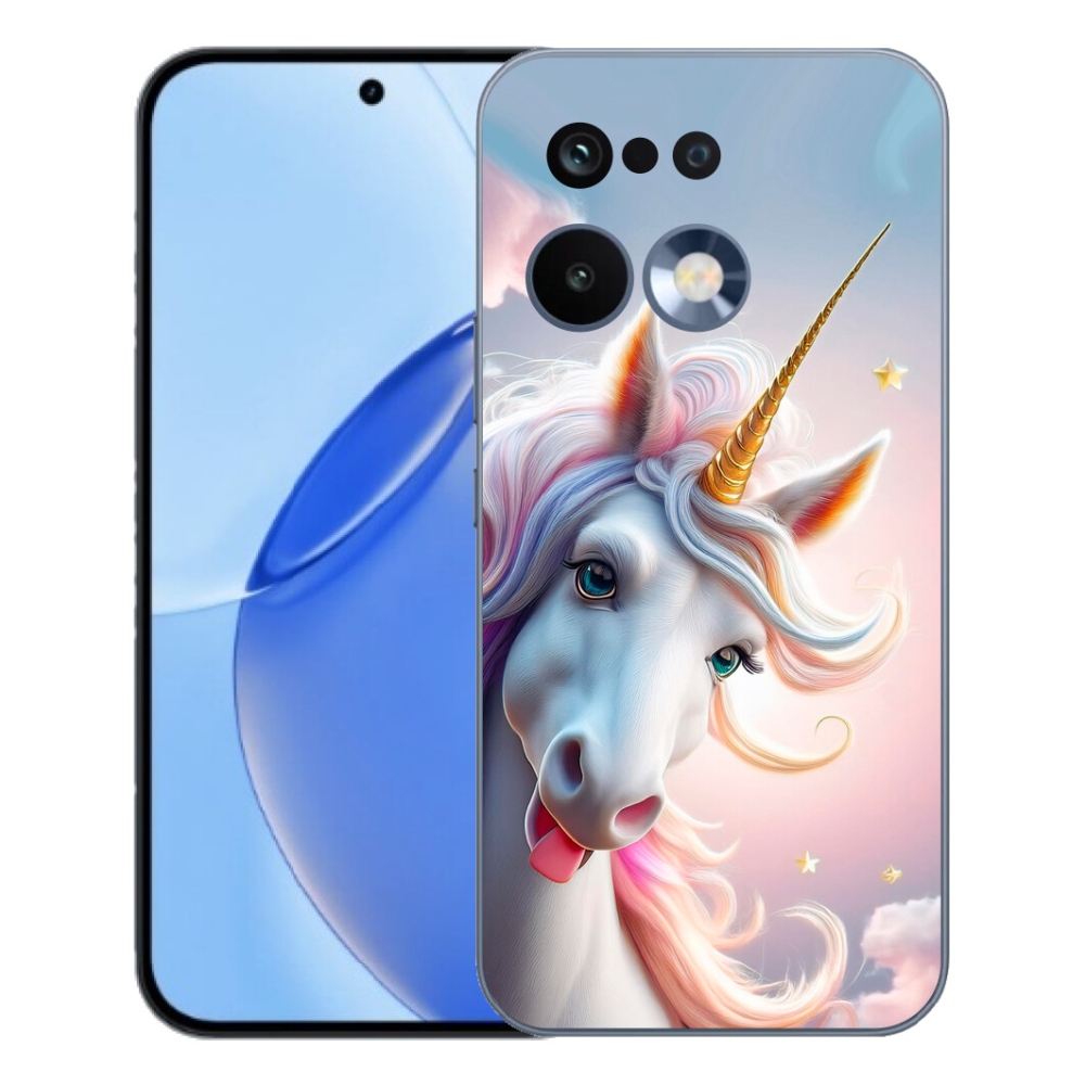 Gelový kryt mmCase na Realme 16 Pro - veselý jednorožec