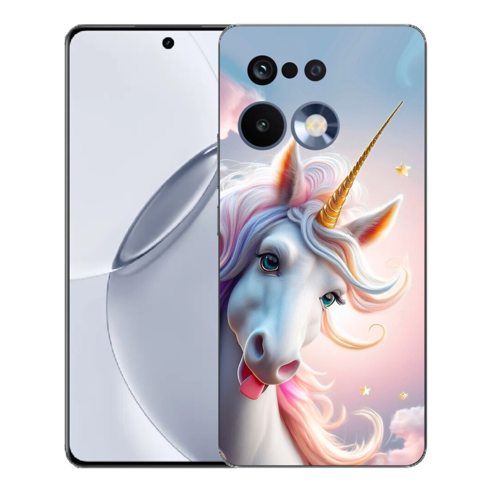 Gelový kryt mmCase na Realme 16 Pro+ - veselý jednorožec