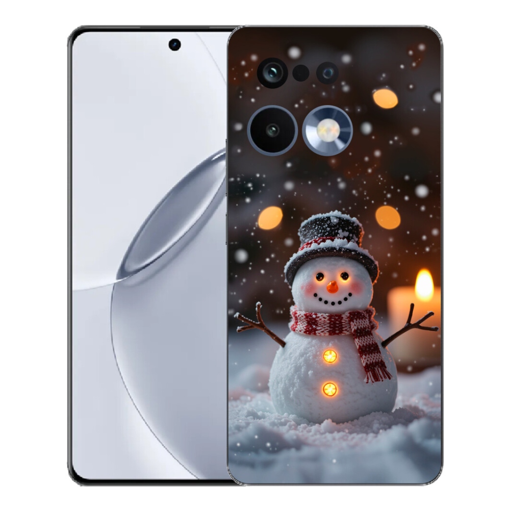 Gelový kryt mmCase na Realme 16 Pro+ - veselý sněhulák