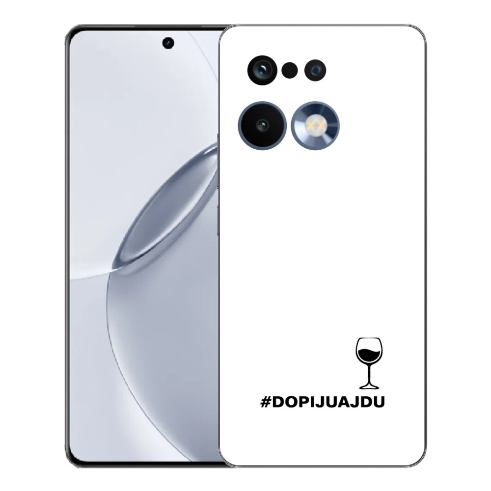 Gelový kryt mmCase na Realme 16 Pro+ - vinný motiv bílé pozadí