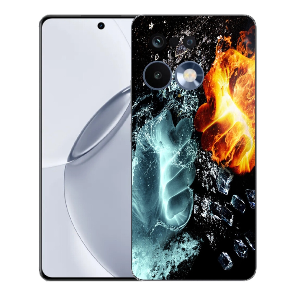 Gelový kryt mmCase na Realme 16 Pro+ - voda a oheň