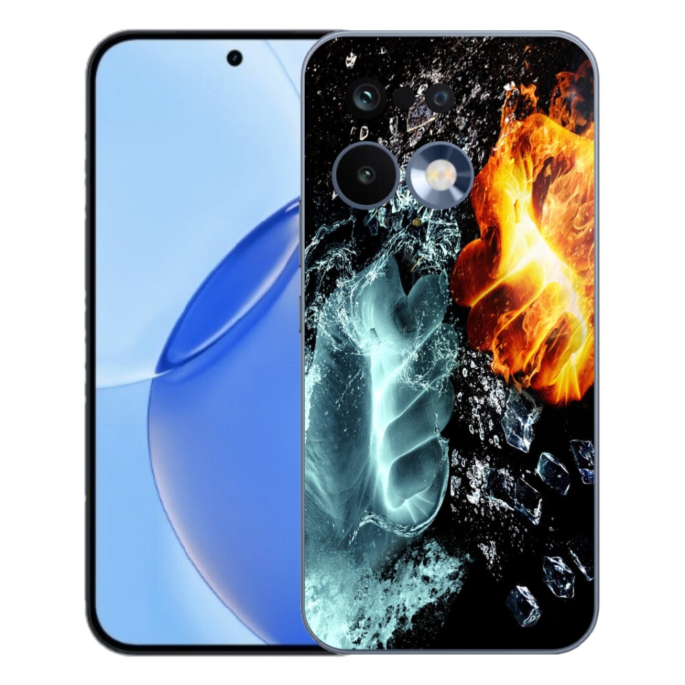 Gelový kryt mmCase na Realme 16 Pro - voda a oheň