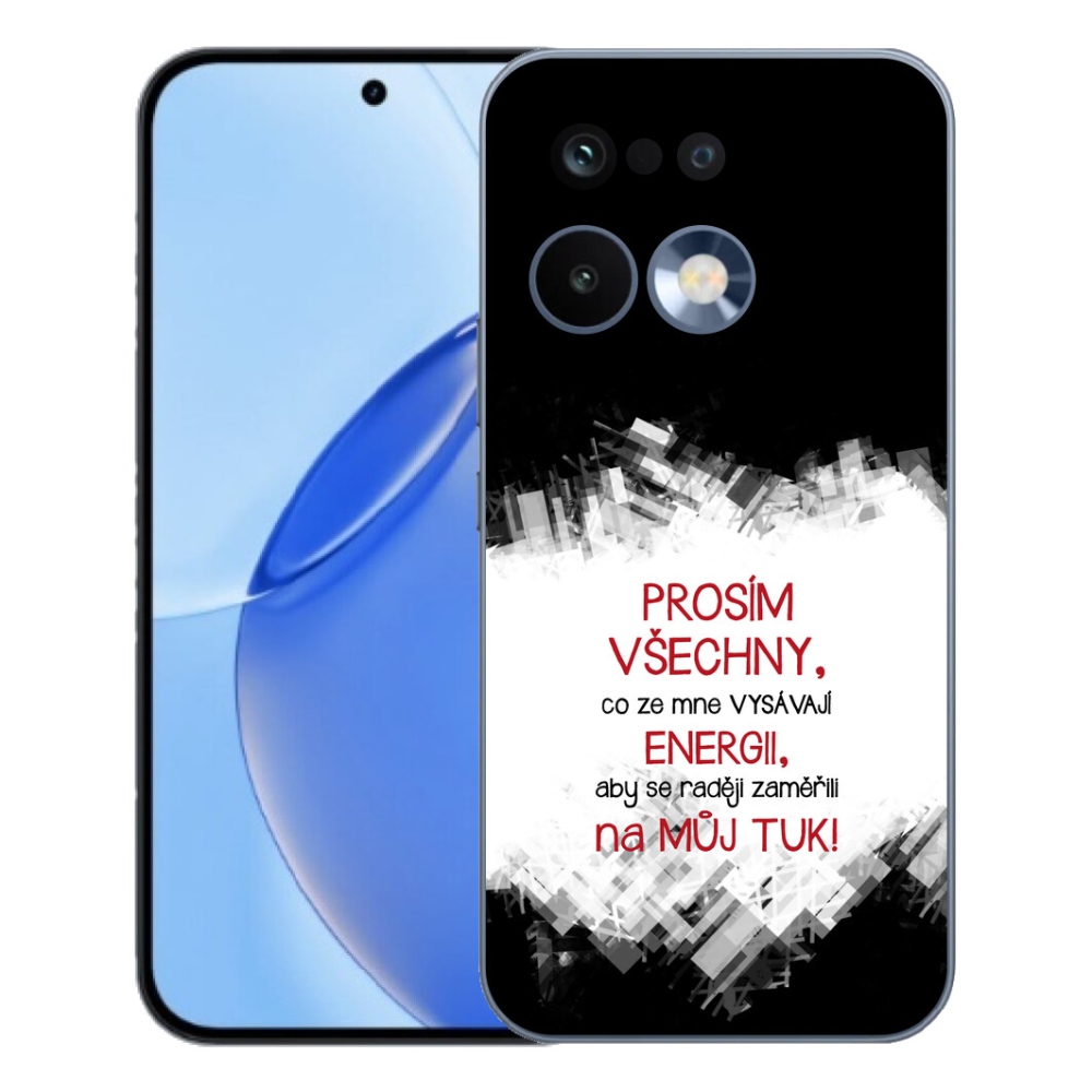 Gelový kryt mmCase na Realme 16 Pro - vtipný text 1 červený