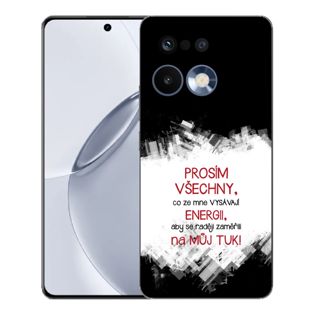 Gelový kryt mmCase na Realme 16 Pro+ - vtipný text 1 červený