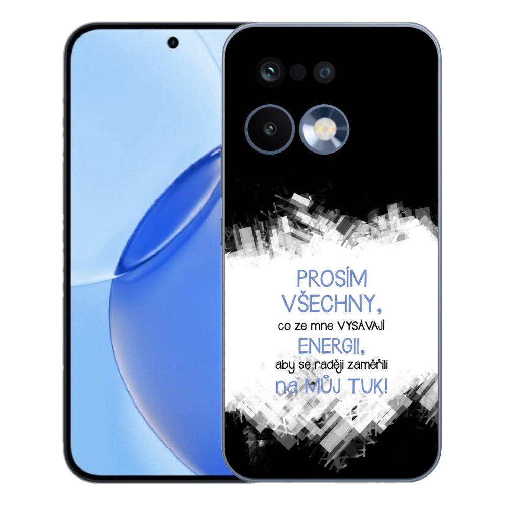 Gelový kryt mmCase na Realme 16 Pro - vtipný text 1 modrý