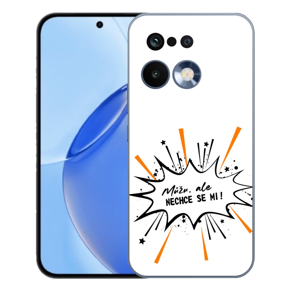Gelový kryt mmCase na Realme 16 Pro - vtipný text 11 bílé pozadí