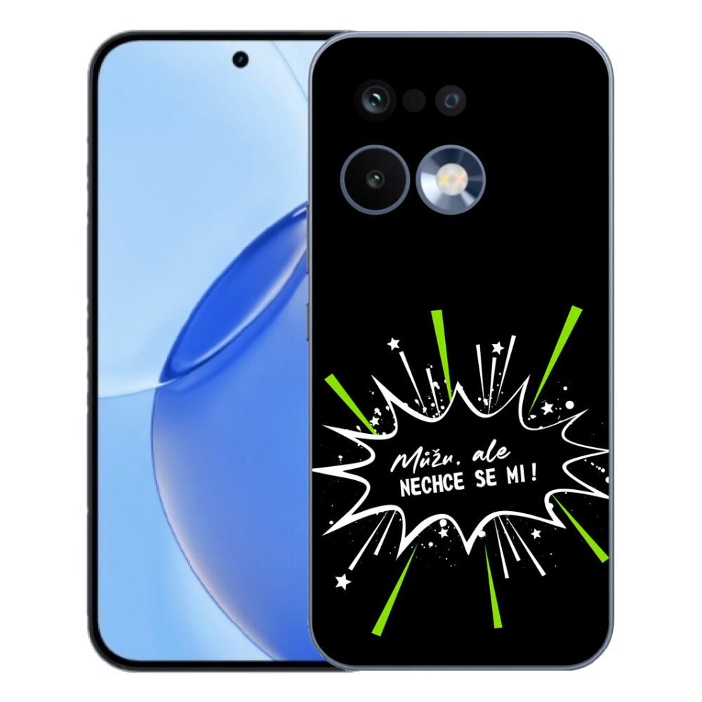 Gelový kryt mmCase na Realme 16 Pro - vtipný text 11 černé pozadí