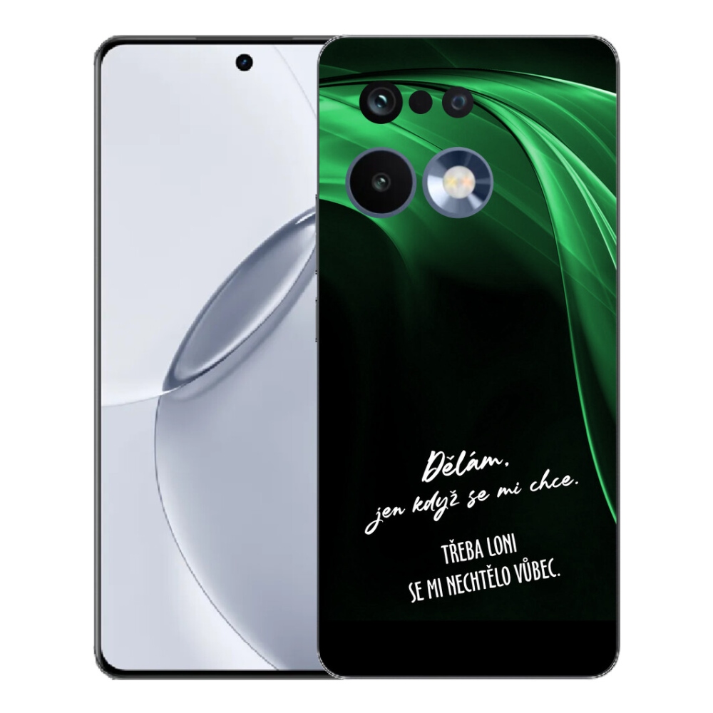 Gelový kryt mmCase na Realme 16 Pro+ - vtipný text 12 černé pozadí