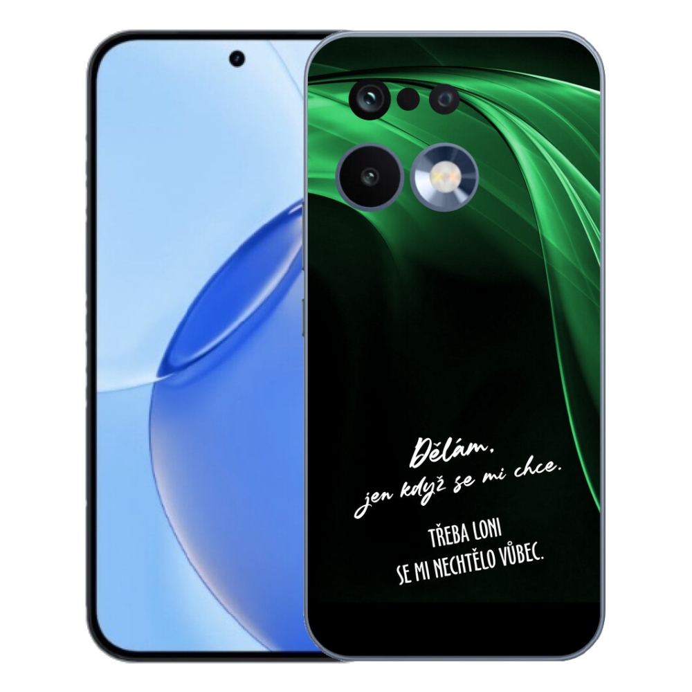 Gelový kryt mmCase na Realme 16 Pro - vtipný text 12 černé pozadí