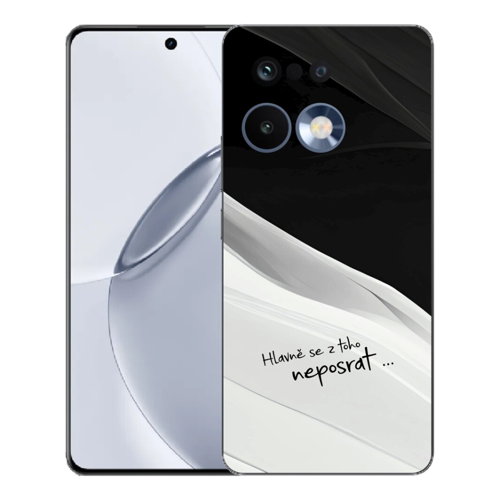 Gelový kryt mmCase na Realme 16 Pro+ - vtipný text 13 bíločerné pozadí