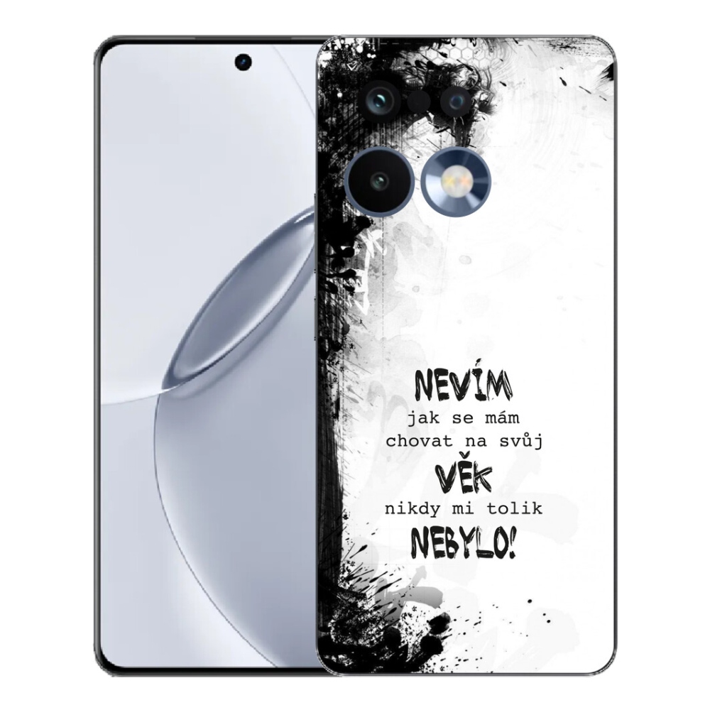 Gelový kryt mmCase na Realme 16 Pro+ - vtipný text 14 bílé pozadí
