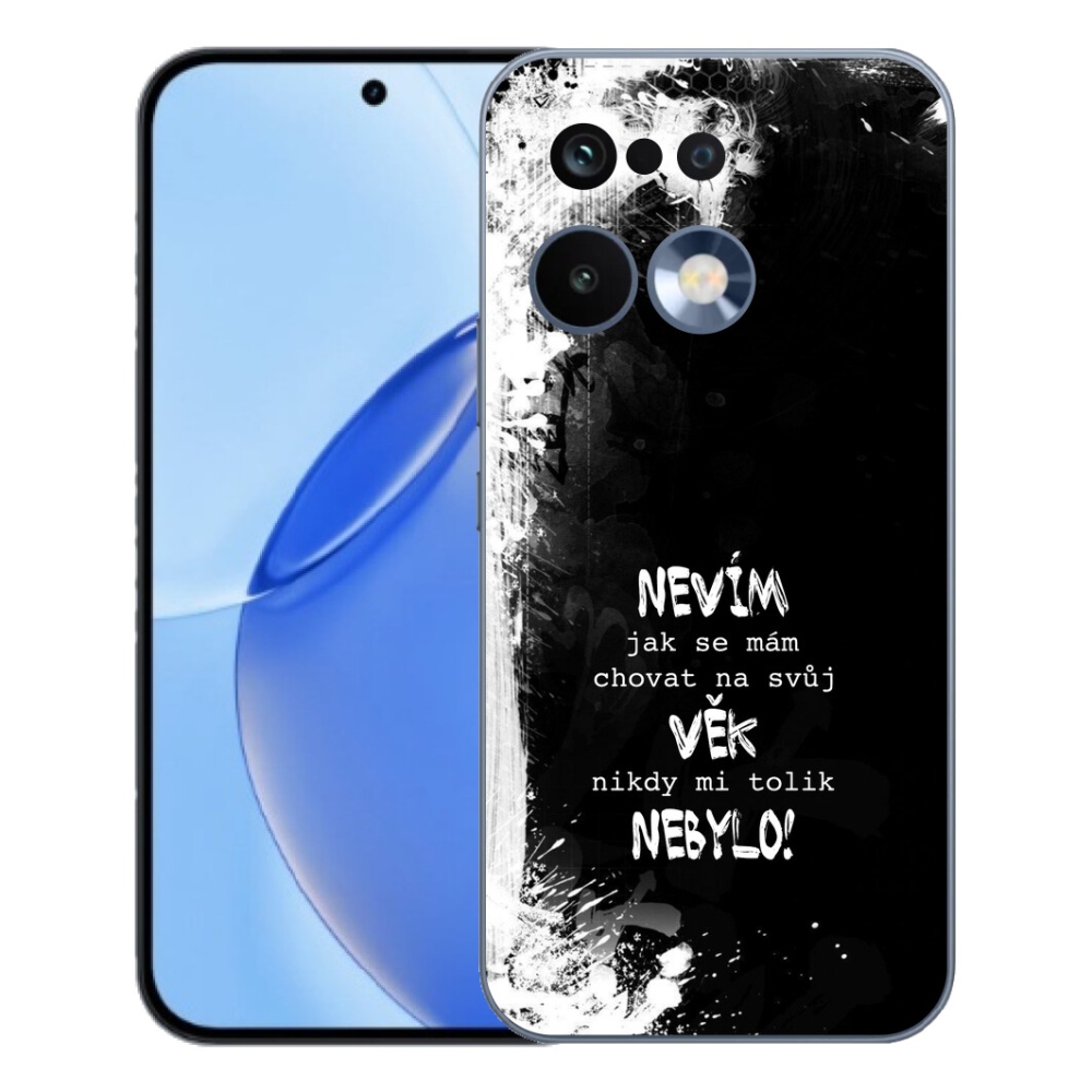 Gelový kryt mmCase na Realme 16 Pro - vtipný text 14 černé pozadí