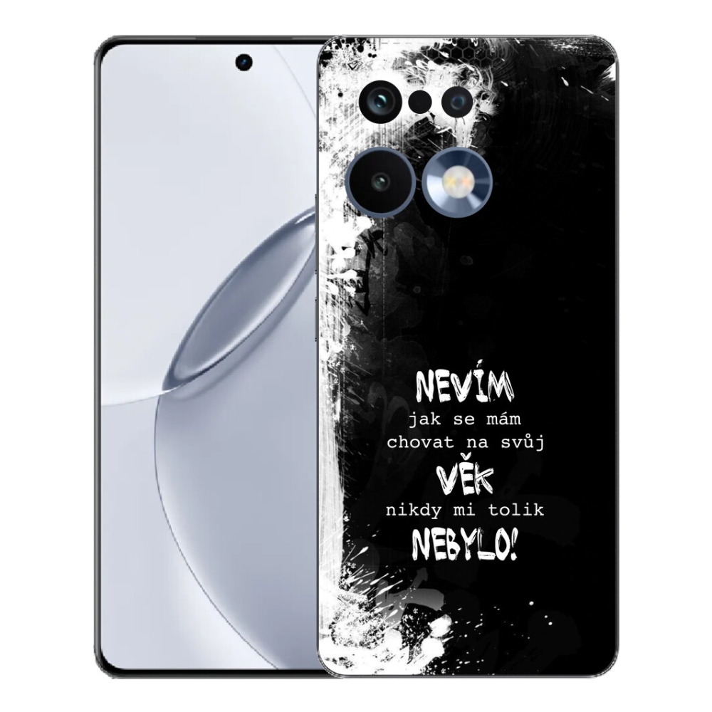 Gelový kryt mmCase na Realme 16 Pro+ - vtipný text 14 černé pozadí