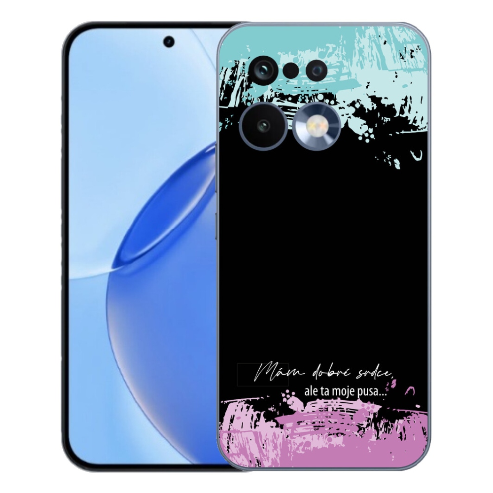 Gelový kryt mmCase na Realme 16 Pro - vtipný text 3 černé pozadí