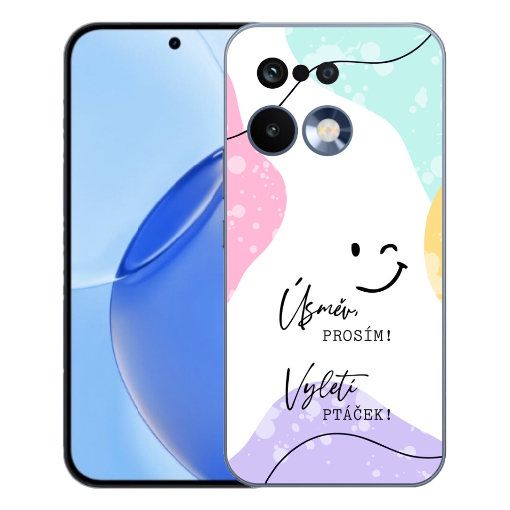 Gelový kryt mmCase na Realme 16 Pro - vtipný text 4 bílé pozadí