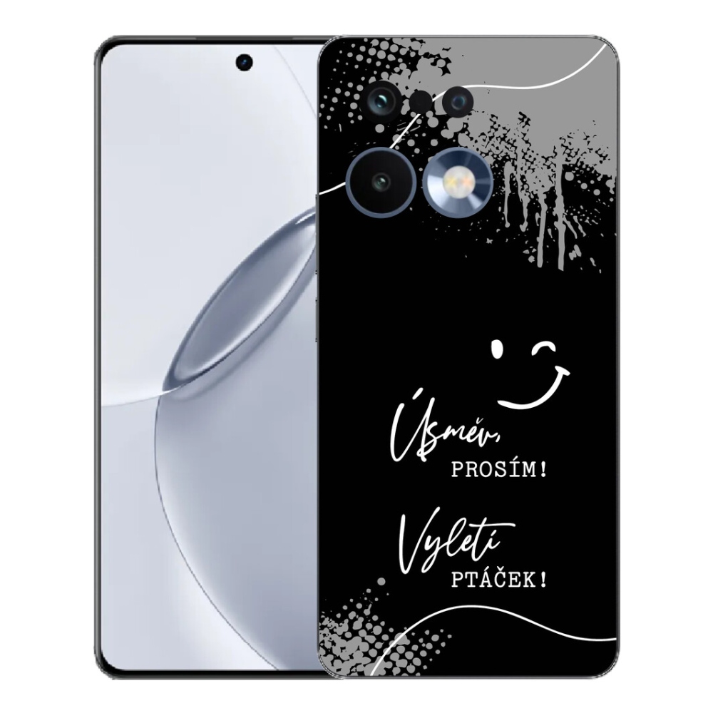 Gelový kryt mmCase na Realme 16 Pro+ - vtipný text 4 černé pozadí