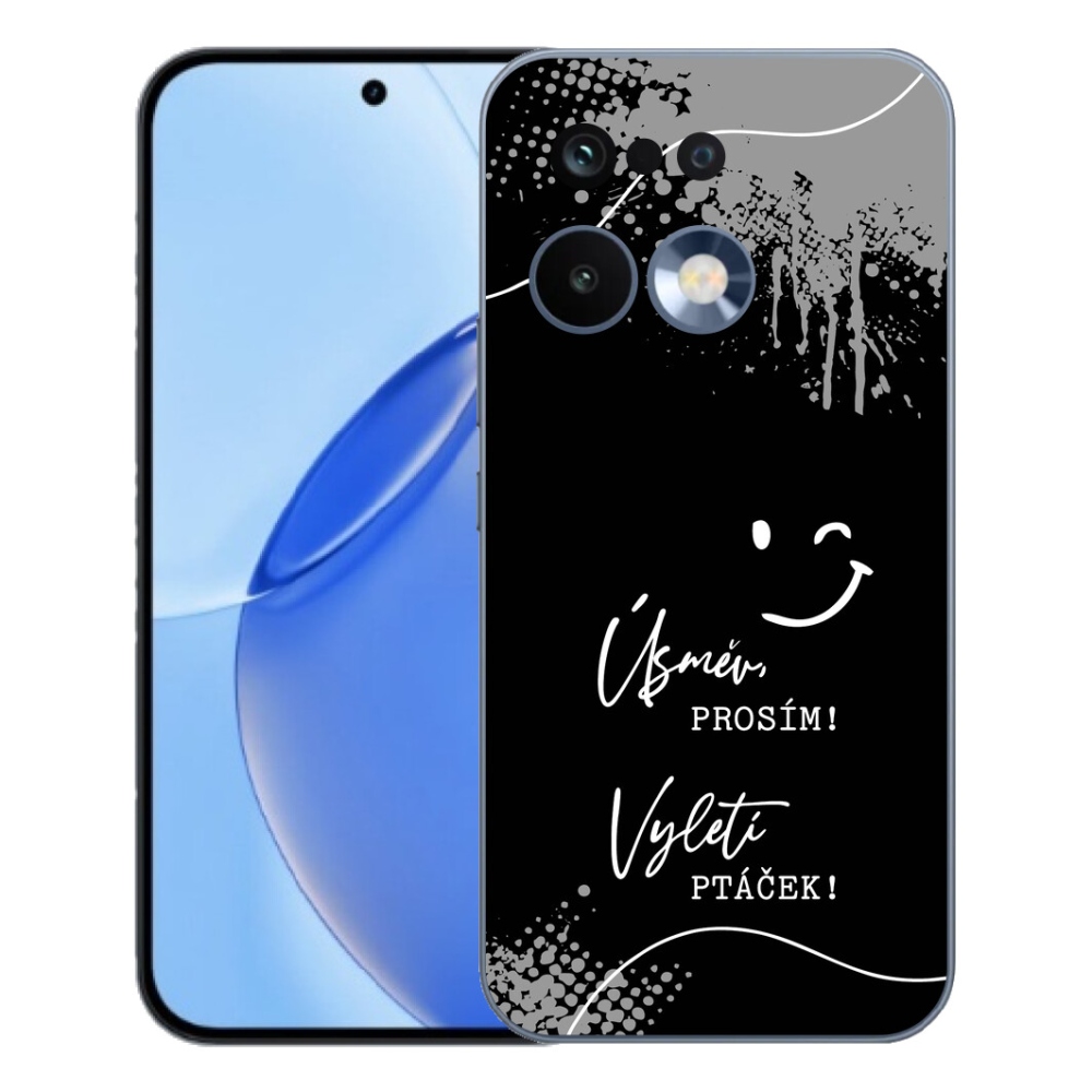 Gelový kryt mmCase na Realme 16 Pro - vtipný text 4 černé pozadí