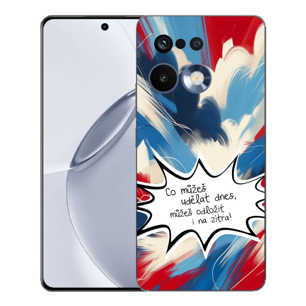 Gelový kryt mmCase na Realme 16 Pro+ - vtipný text 9 bílé pozadí