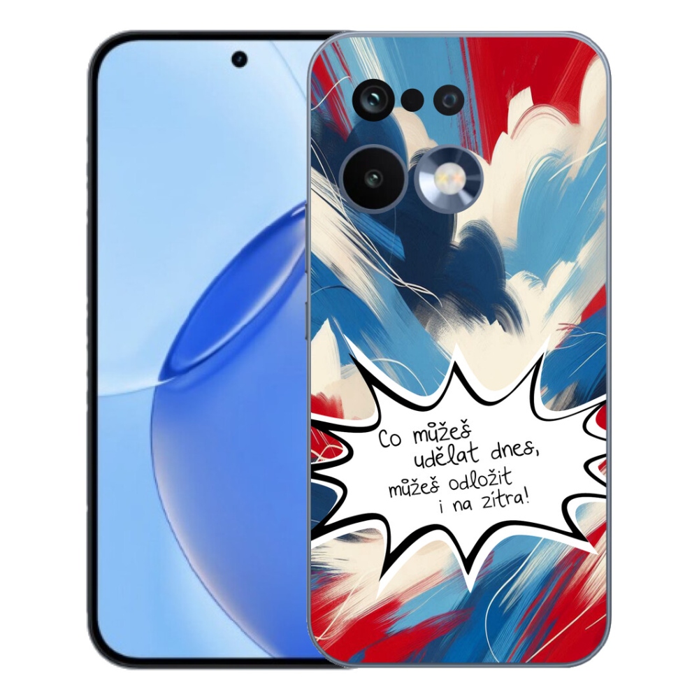 Gelový kryt mmCase na Realme 16 Pro - vtipný text 9 bílé pozadí