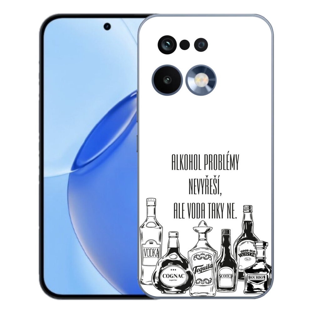 Gelový kryt mmCase na Realme 16 Pro - vtipný text bílé pozadí