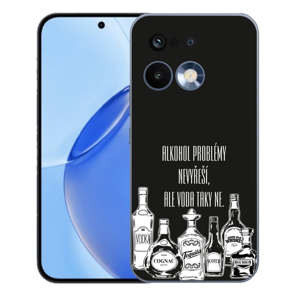 Gelový kryt mmCase na Realme 16 Pro - vtipný text černé pozadí