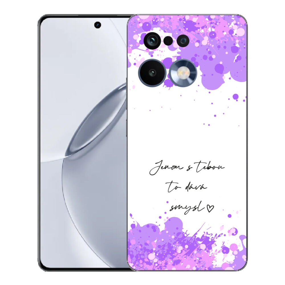 Gelový kryt mmCase na Realme 16 Pro+ - zamilovaný text bílé pozadí