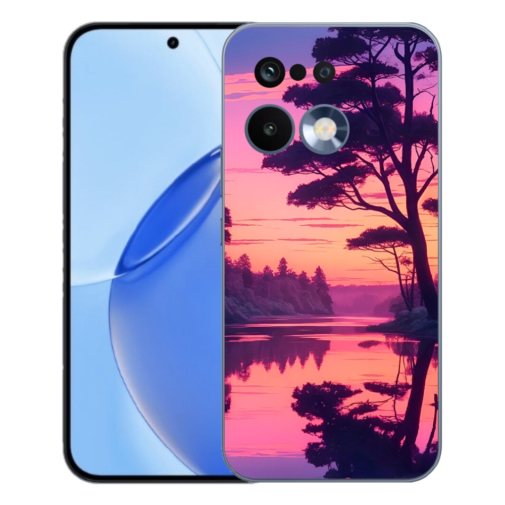 Gelový kryt mmCase na Realme 16 Pro - západ slunce nad jezerem