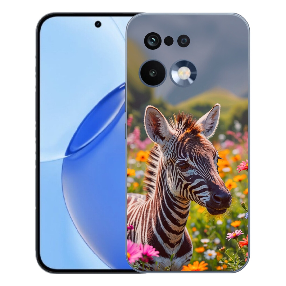 Gelový kryt mmCase na Realme 16 Pro - zebra na louce