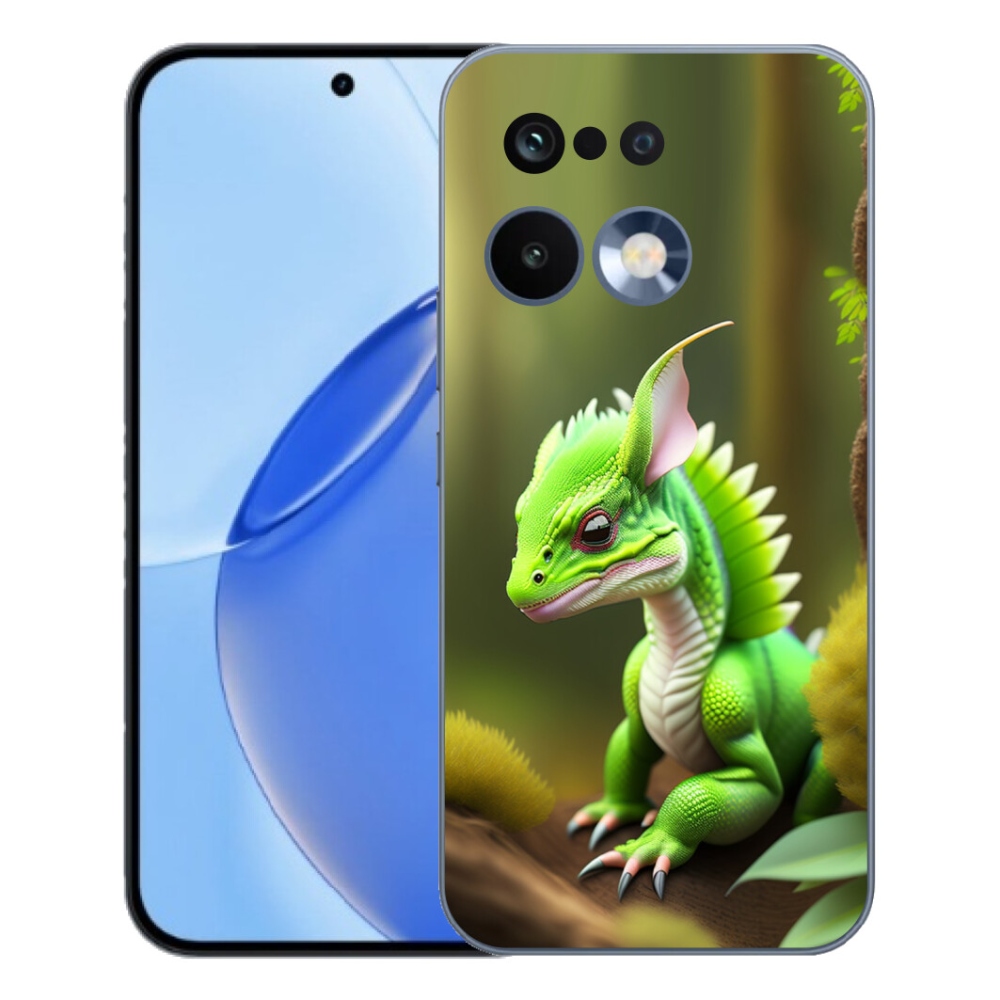 Gelový kryt mmCase na Realme 16 Pro - zelený dráček