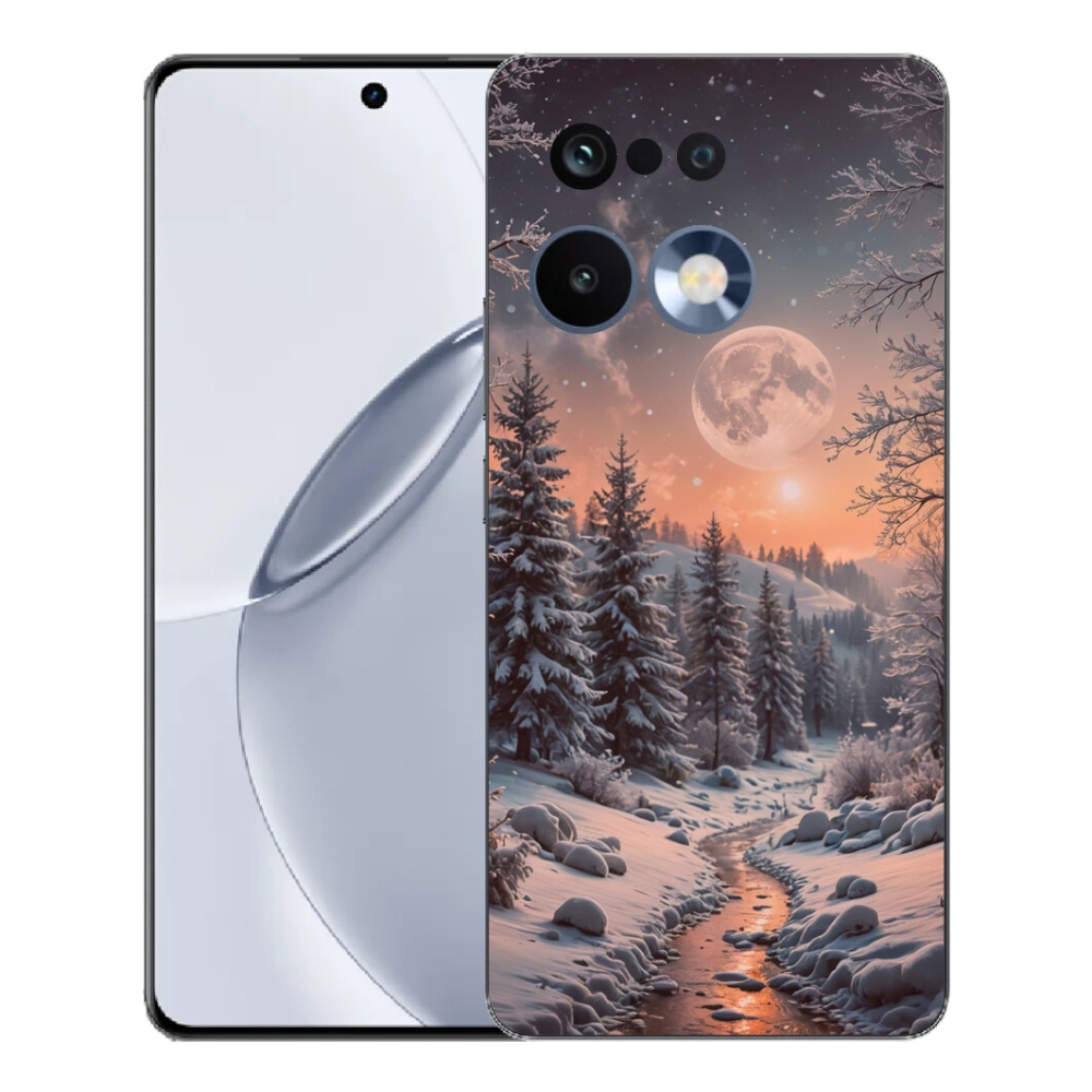 Gelový kryt mmCase na Realme 16 Pro+ - zimní krajina 2