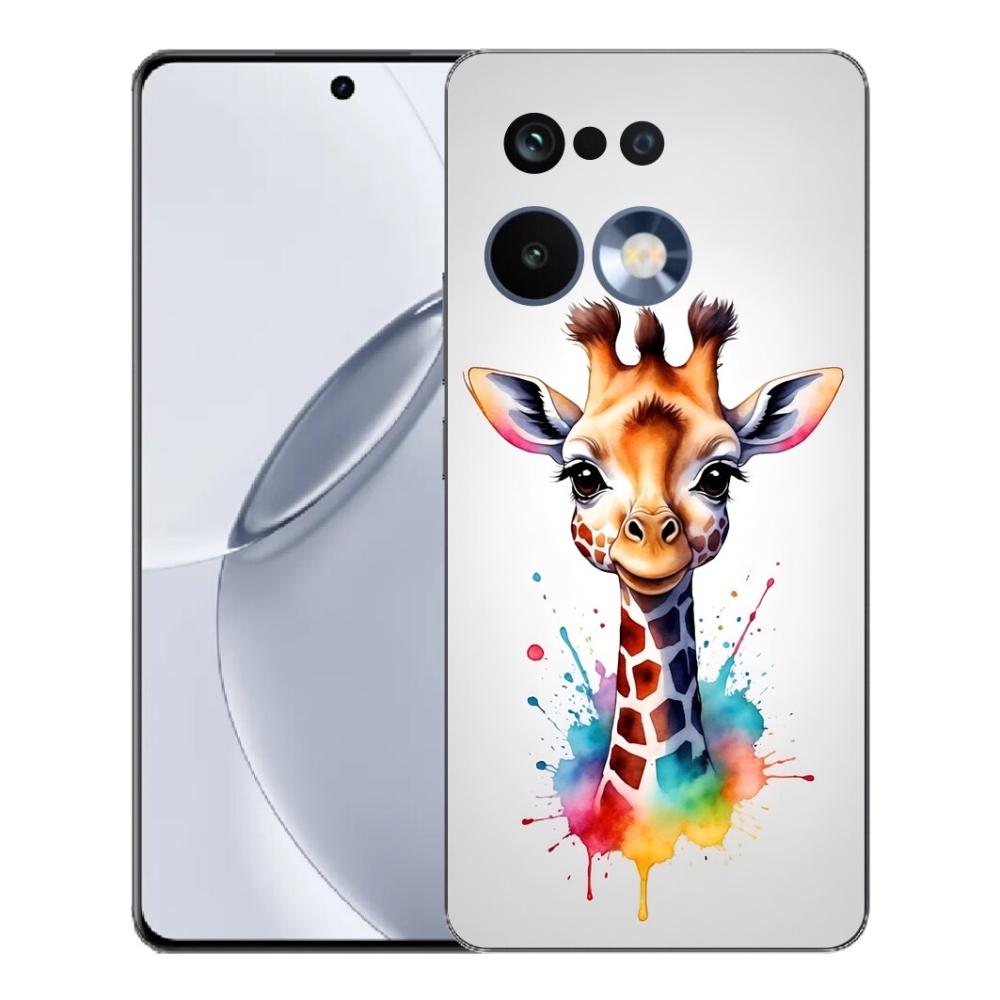 Gelový kryt mmCase na Realme 16 Pro+ - žirafa 1