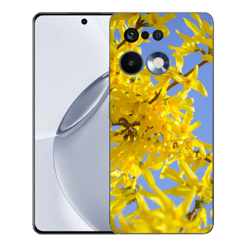 Gelový kryt mmCase na Realme 16 Pro+ - žluté květy