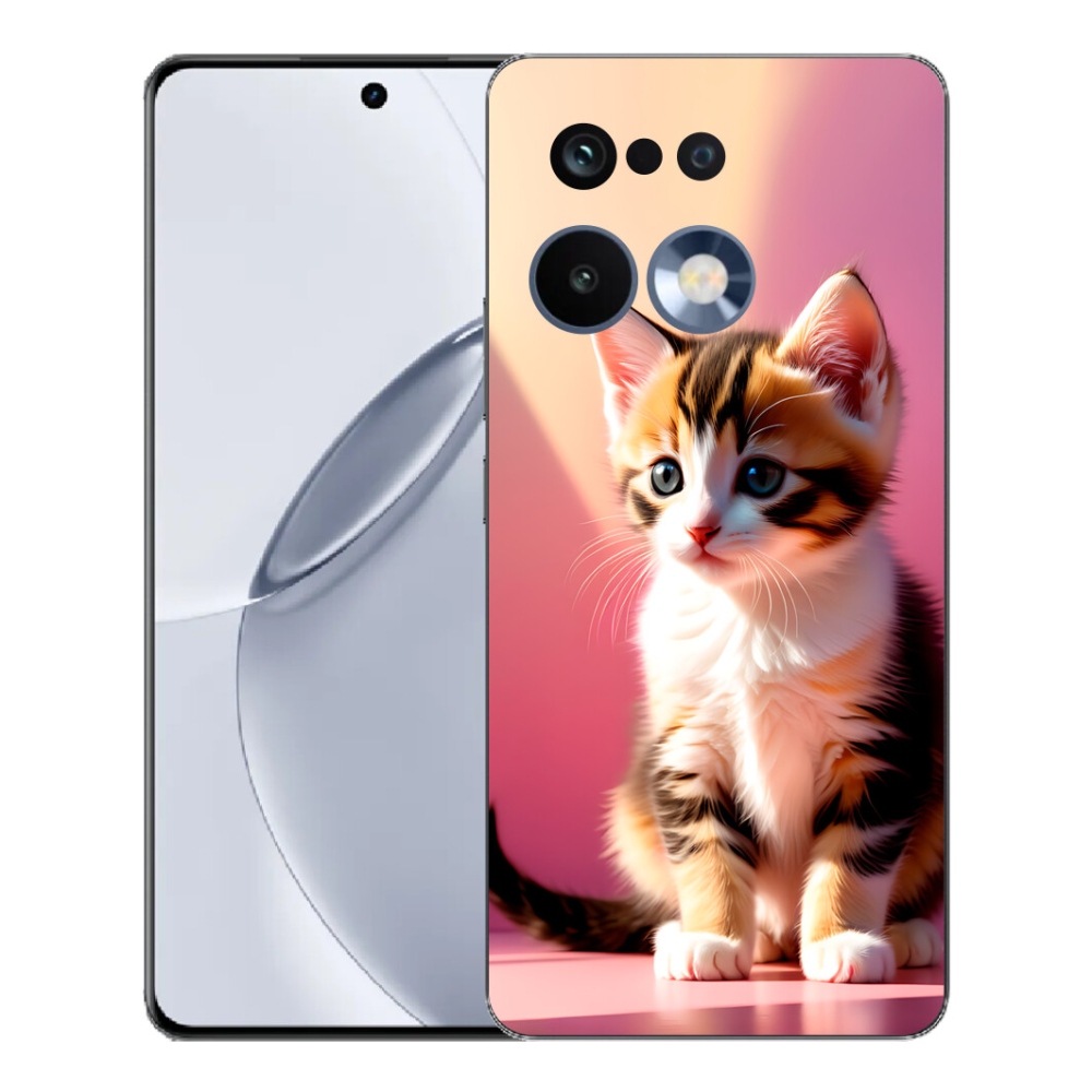 Gelový kryt mmCase na Realme 16 Pro+ - zvědavé kotě 2