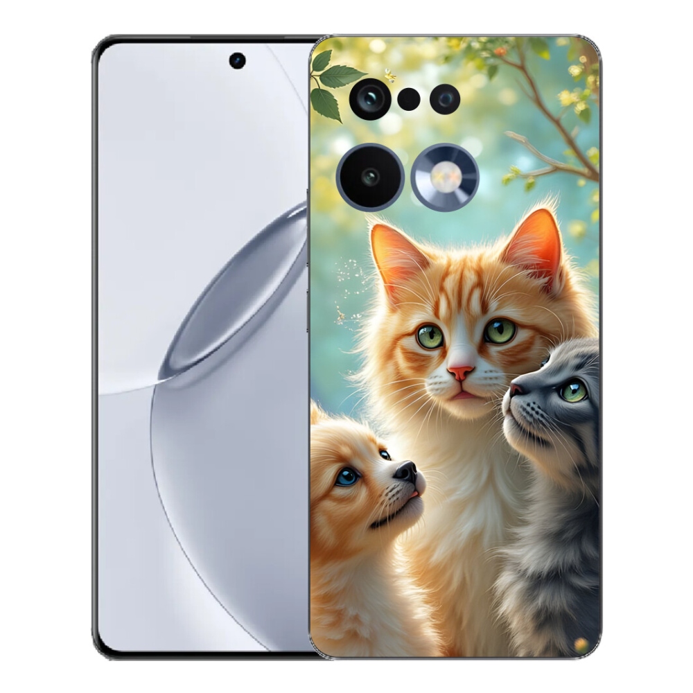 Gelový kryt mmCase na Realme 16 Pro+ - zvířecí přátelství 2