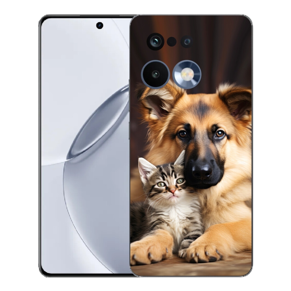 Gelový kryt mmCase na Realme 16 Pro+ - zvířecí přátelství