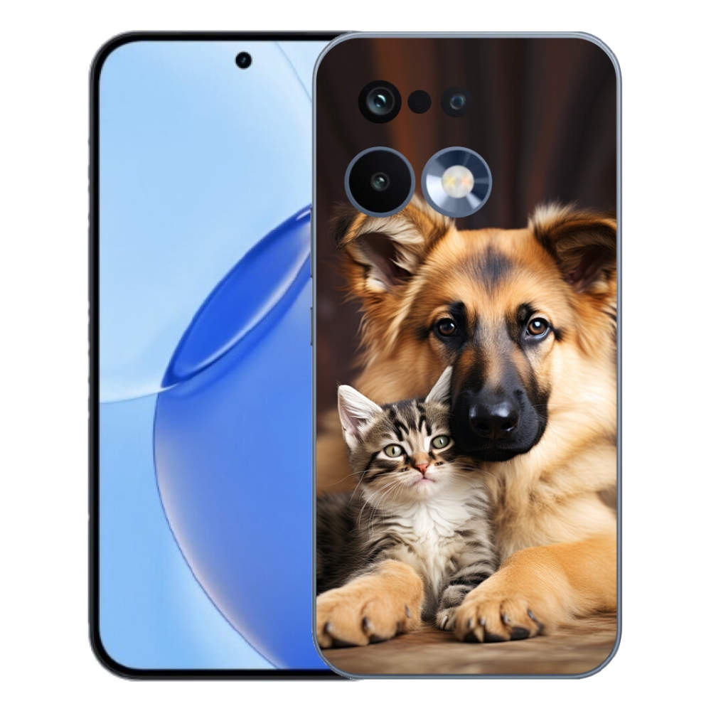 Gelový kryt mmCase na Realme 16 Pro - zvířecí přátelství