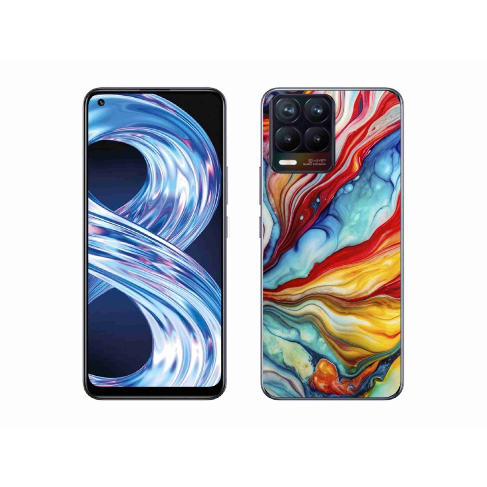 Gelový kryt mmCase na Realme 8 4G - abstraktní motiv 58