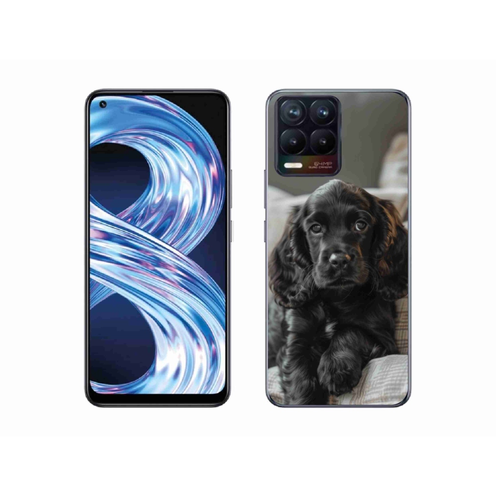 Gelový kryt mmCase na Realme 8 4G - anglický kokršpaněl