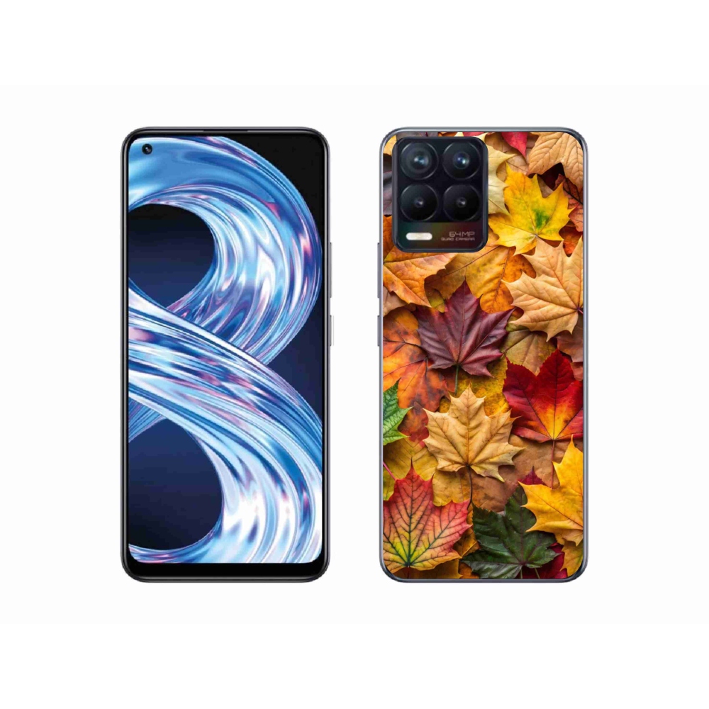 Gelový kryt mmCase na Realme 8 4G - javorové listy 2