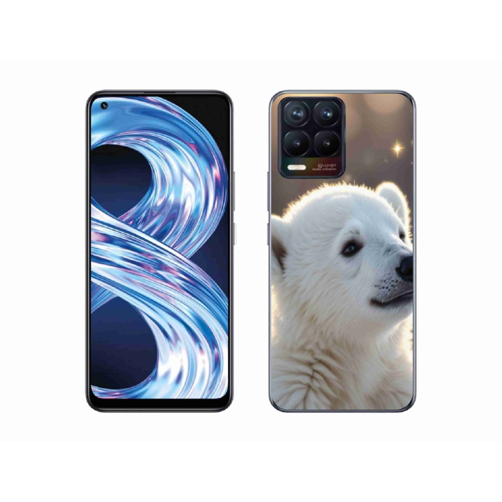 Gelový kryt mmCase na Realme 8 4G - lední medvěd