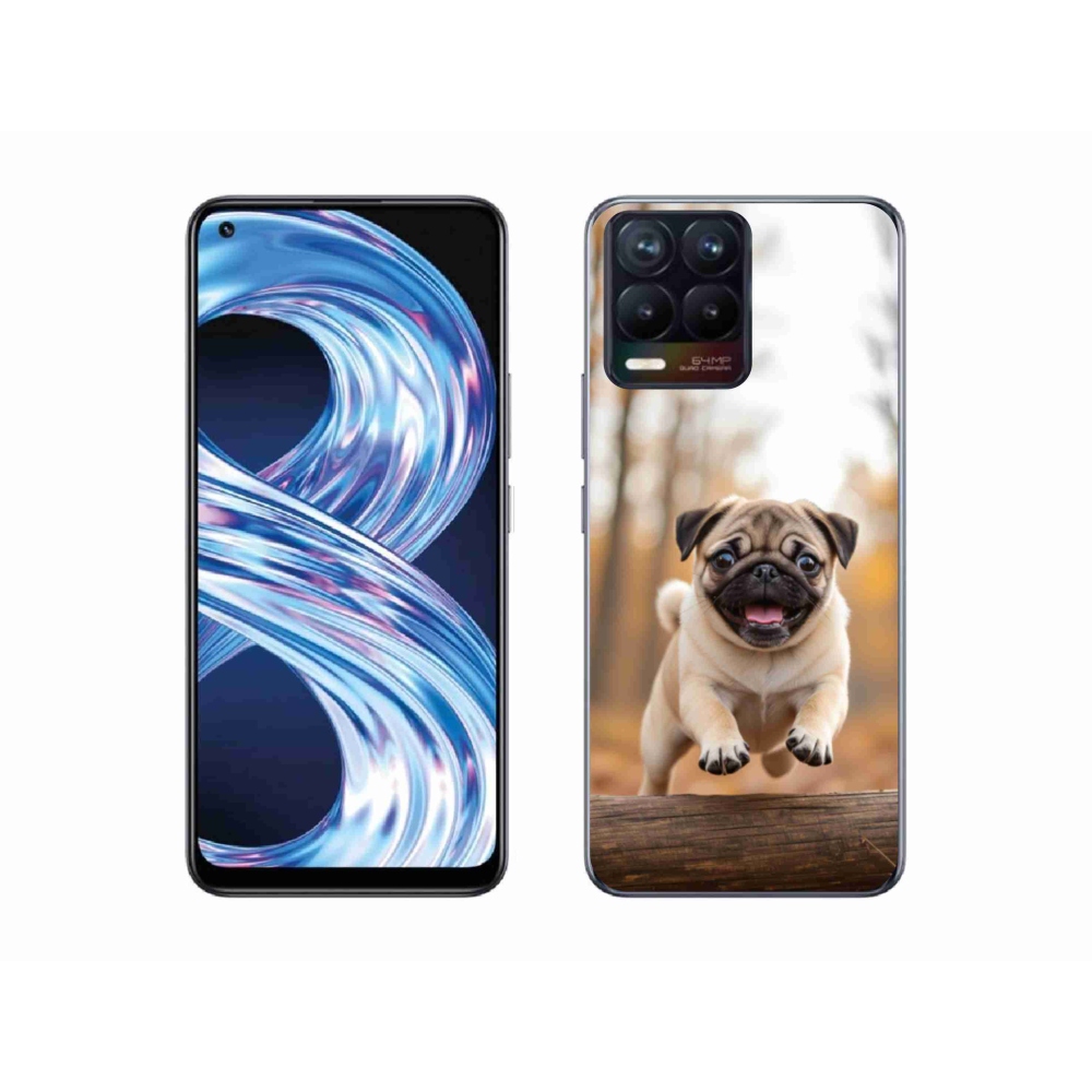 Gelový kryt mmCase na Realme 8 4G - mops 2