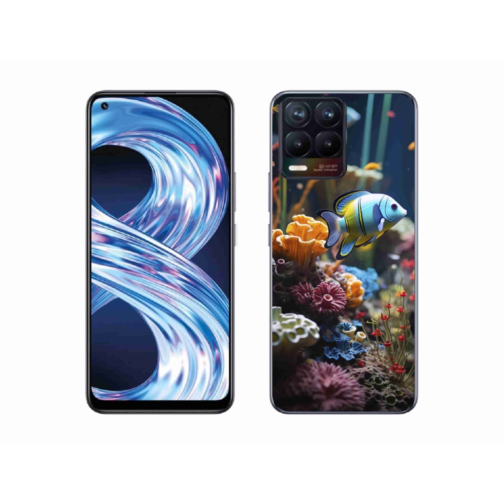Gelový kryt mmCase na Realme 8 4G - mořský svět 5