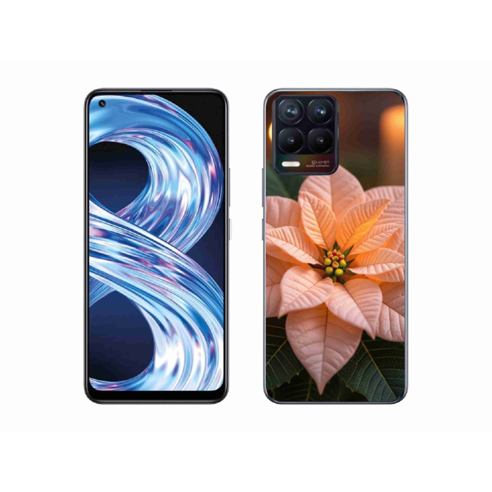 Gelový kryt mmCase na Realme 8 4G - vánoční hvězda