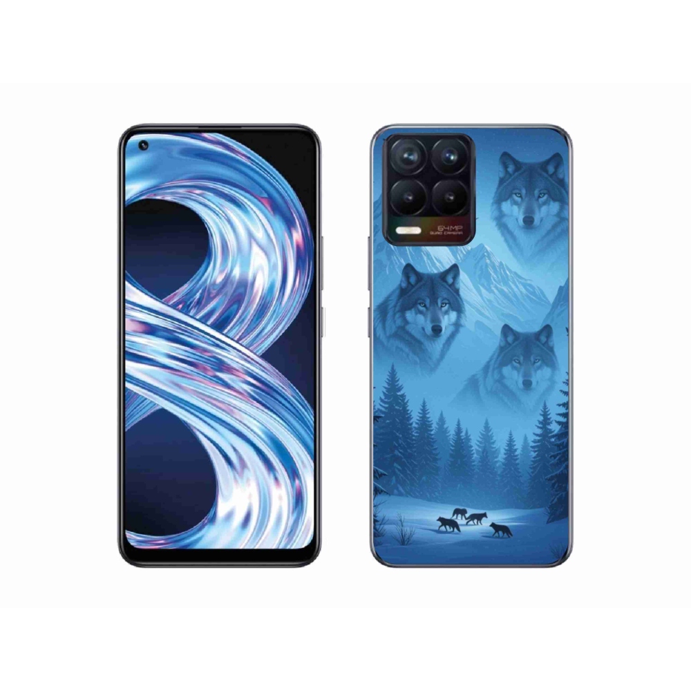Gelový kryt mmCase na Realme 8 4G - vlčí smečka